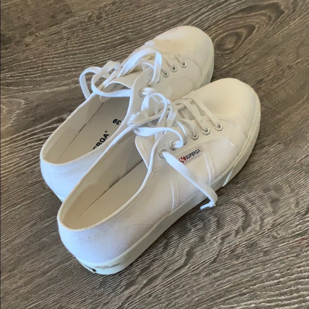 Superga White Canvas Sneakers